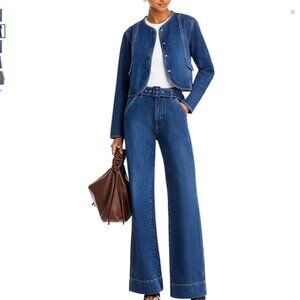 Veronica Beard Cropped Cordell Denim Jacket NWT